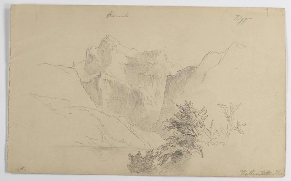 Schizzi con paesaggi e studi di figura 3